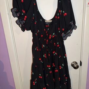 Liberty Love Black Cherry-Print Dress